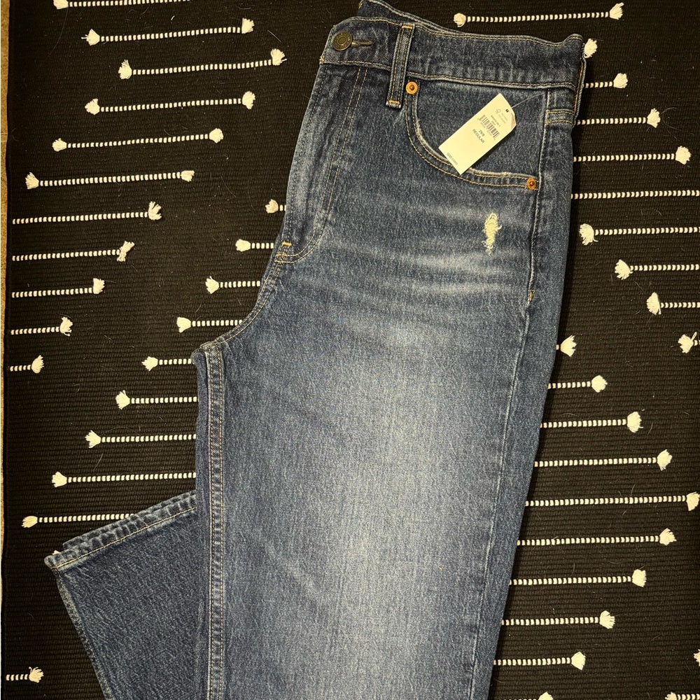 GAP Straight Sky High Rise Comfort Stretch Denim